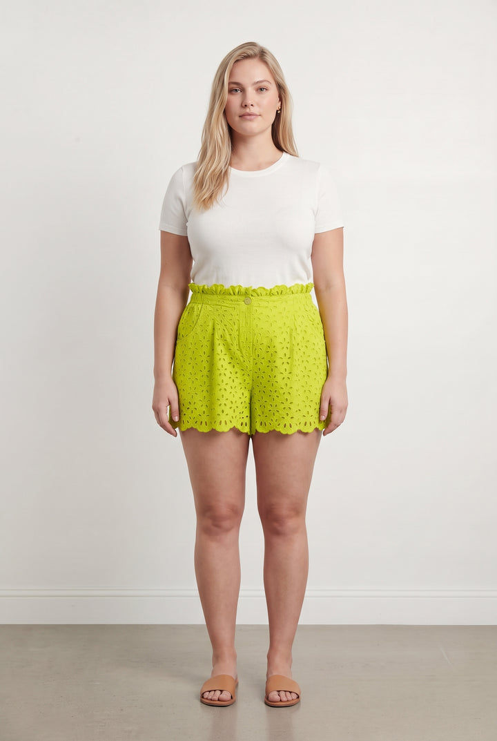 Short en Broderie Jaune - Taille XL/42 de la marque Essentiel Antwerp | PARAD121294 - Vendu par Paradigme - Image 1