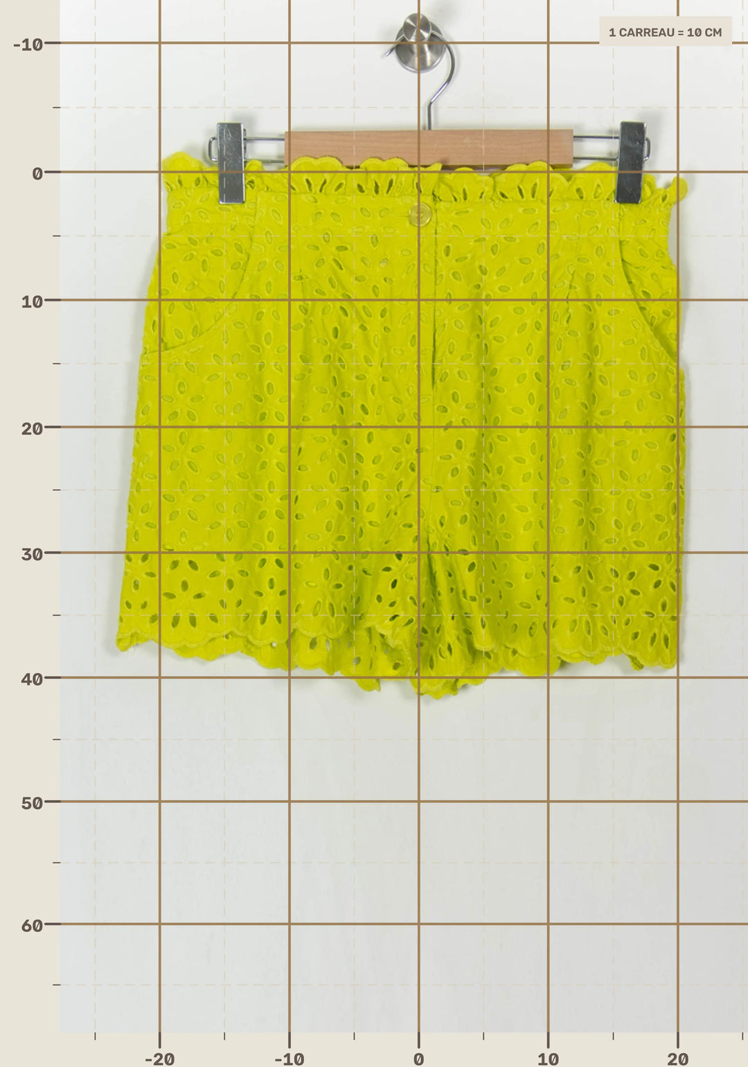 Short en Broderie Jaune - Taille XL/42 de la marque Essentiel Antwerp | PARAD121294 - Vendu par Paradigme - Image 4