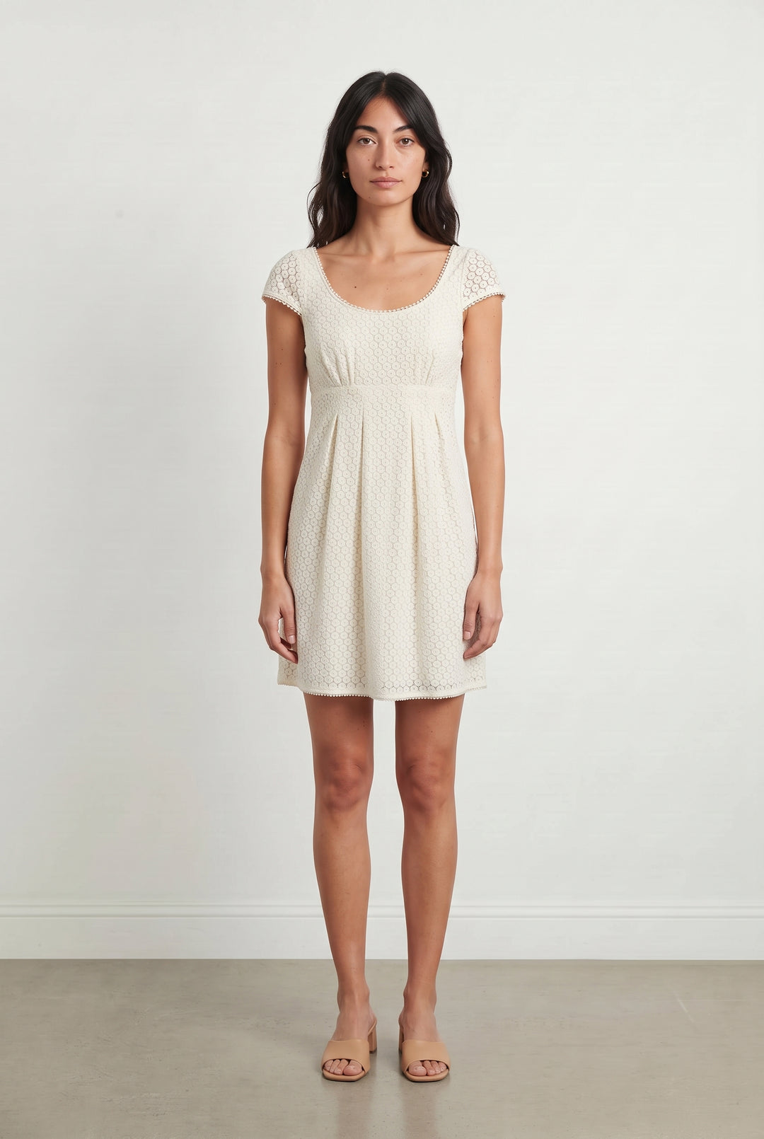 Robe Dentelle Blanche - Taille S/36 de la marque Caroll | PARAD121295 - Vendu par Paradigme - Image 1