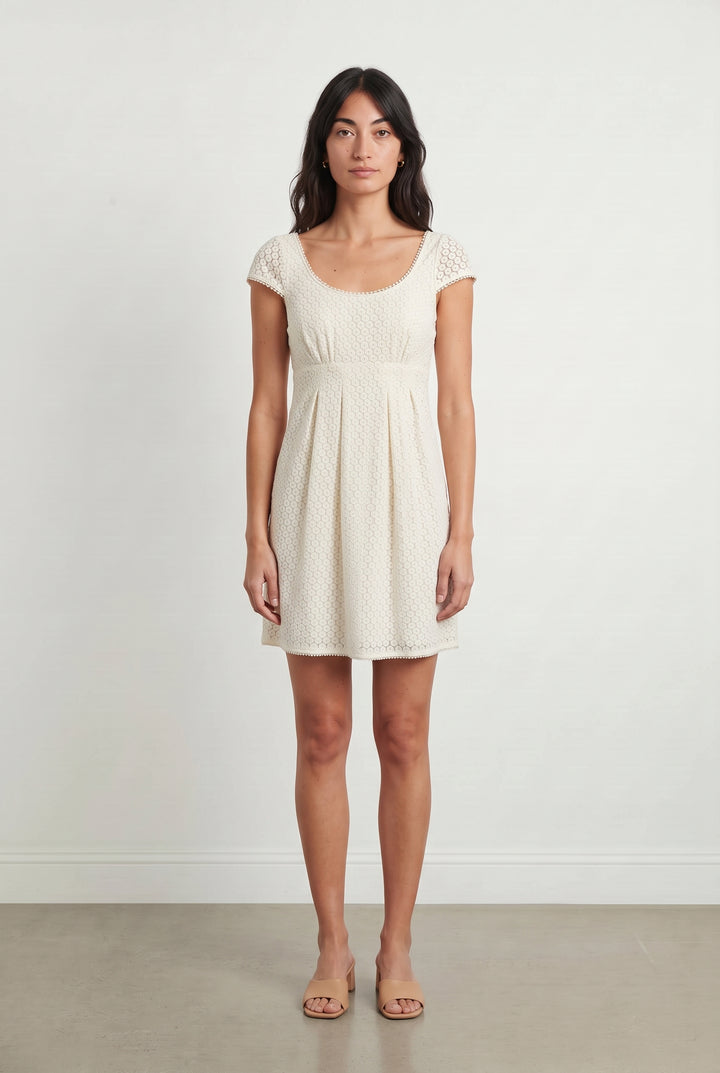 Robe Dentelle Blanche - Taille S/36 de la marque Caroll | PARAD121295 - Vendu par Paradigme - Image 1