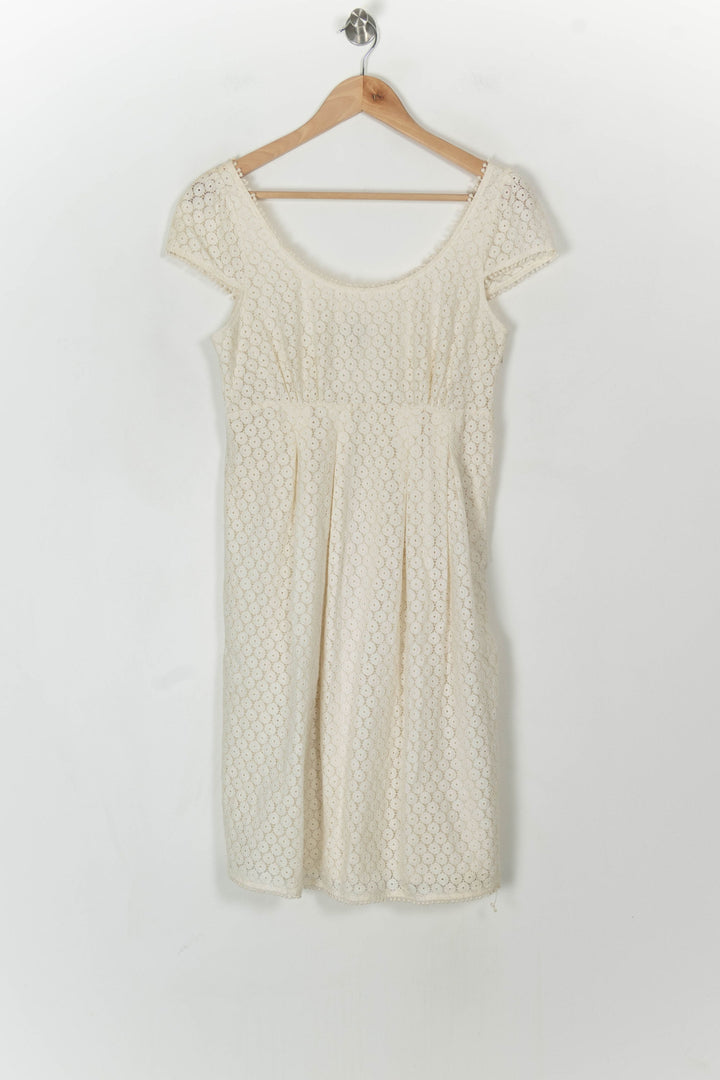 Robe Dentelle Blanche - Taille S/36 de la marque Caroll | PARAD121295 - Vendu par Paradigme - Image 2