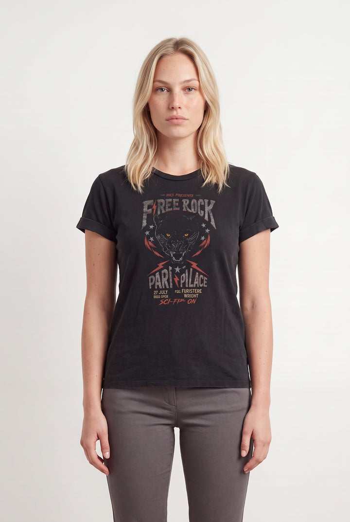 Tee-shirt Noir - Taille L/40 de la marque IKKS | PARAD121300 - Vendu par Paradigme - Image 1