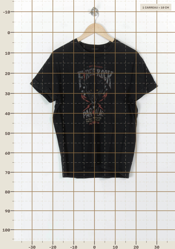 Tee-shirt Noir - Taille L/40 de la marque IKKS | PARAD121300 - Vendu par Paradigme - Image 4
