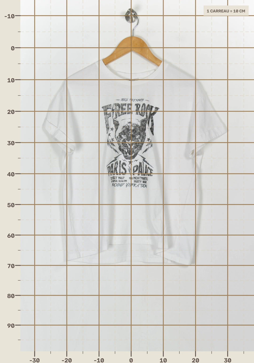Tee-shirt Blanc et Noir - Taille L/40 de la marque IKKS | PARAD121301 - Vendu par Paradigme - Image 4