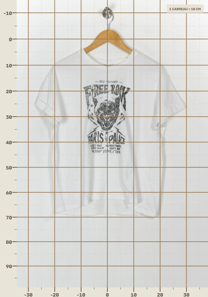 Tee-shirt Blanc et Noir - Taille L/40 de la marque IKKS | PARAD121301 - Vendu par Paradigme - Image 4