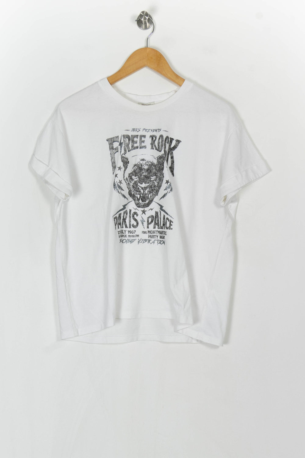 Tee-shirt Blanc et Noir - Taille L/40 de la marque IKKS | PARAD121301 - Vendu par Paradigme - Image 2