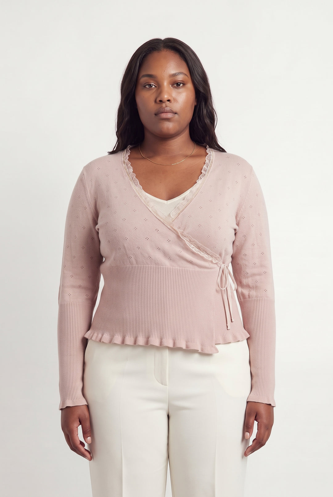 Cache-cœur Rose - Taille XXL/44 de la marque Caroll | PARAD121304 - Vendu par Paradigme - Image 1
