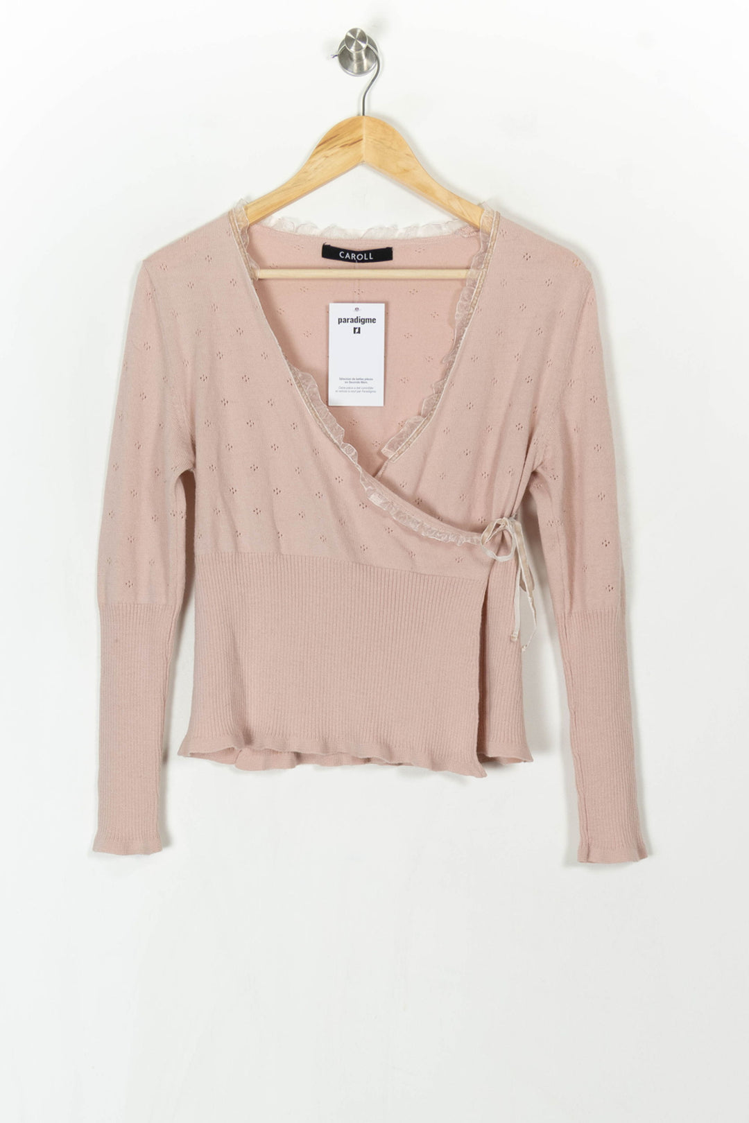 Cache-cœur Rose - Taille XXL/44 de la marque Caroll | PARAD121304 - Vendu par Paradigme - Image 2