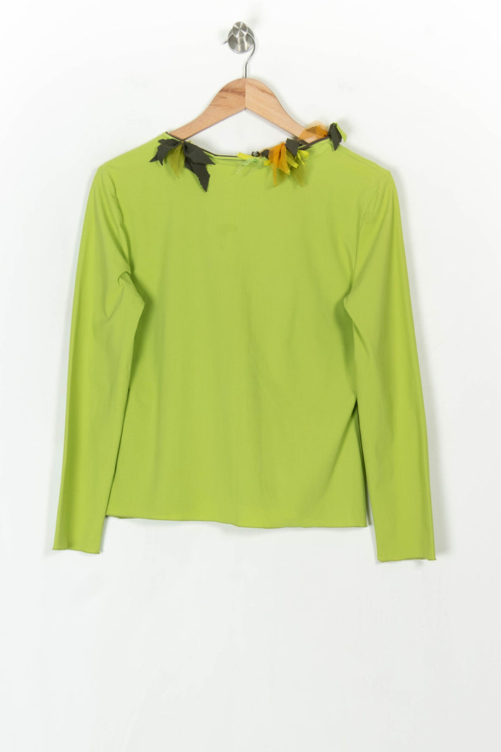 Blouse Verte et Jaune - Taille XL/42 de la marque Indies | PARAD121306 - Vendu par Paradigme - Image 5