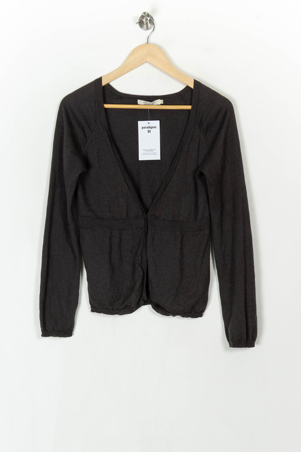 Cardigan Marron - Taille L/40 de la marque Comptoir des Cotonniers | PARAD121309 - Vendu par Paradigme - Image 2