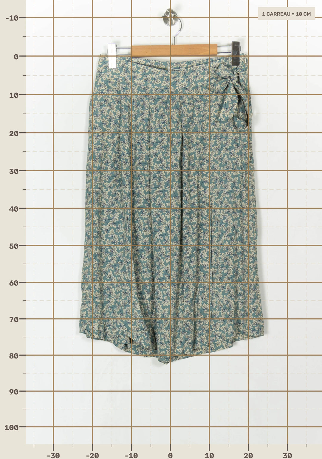 Pantalon Large Bleu et Beige - Taille XL/42 de la marque Caroll | PARAD121311 - Vendu par Paradigme - Image 4