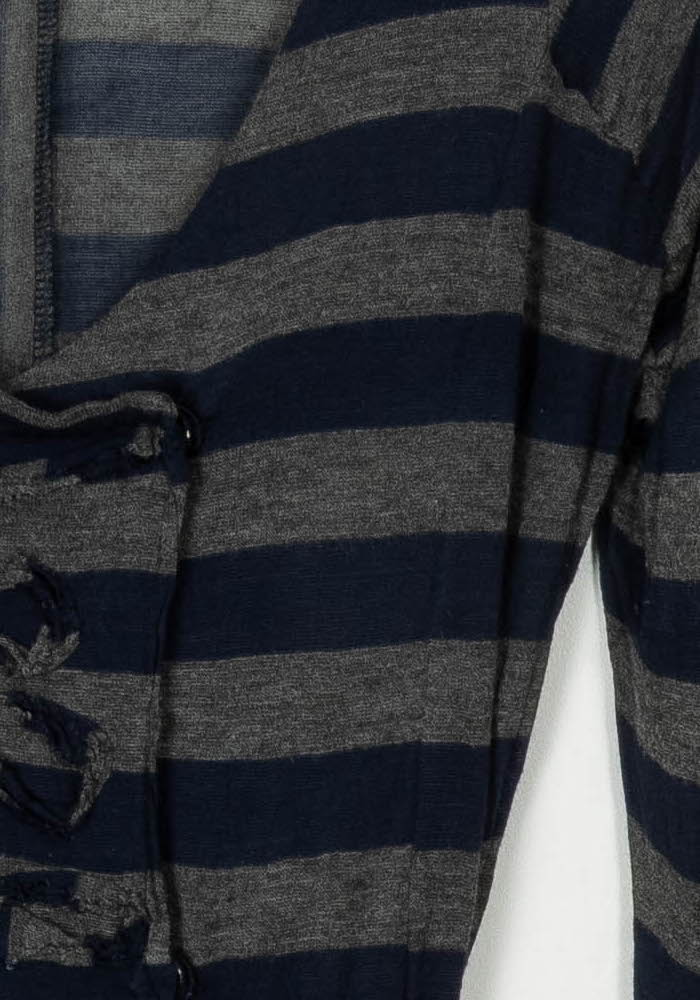Blouse Rayée Bleue et Grise - Taille L/40 de la marque One Step | PARAD121314 - Vendu par Paradigme - Image 3