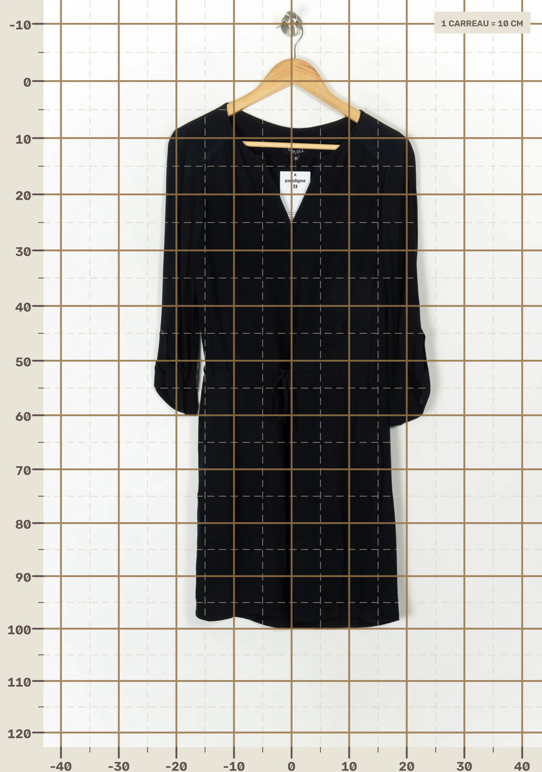Robe Midi Bleue - Taille L/40 de la marque Caroll | PARAD121323 - Vendu par Paradigme - Image 4
