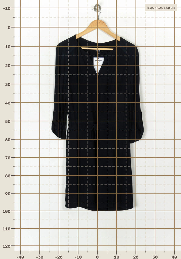 Robe Midi Bleue - Taille L/40 de la marque Caroll | PARAD121323 - Vendu par Paradigme - Image 4