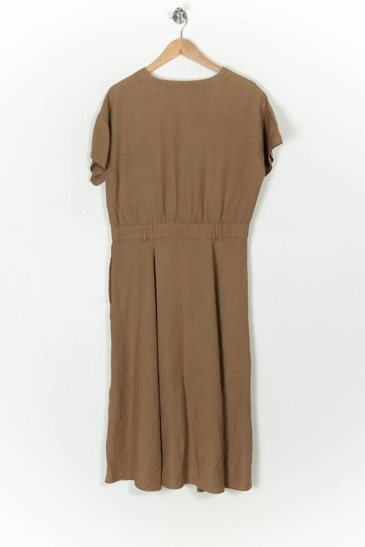 Robe Longue Marron - Taille XL/42 de la marque Caroll | PARAD121325 - Vendu par Paradigme - Image 5