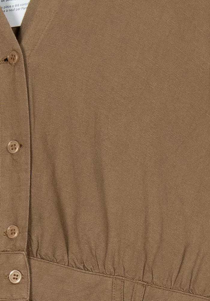 Robe Longue Marron - Taille XL/42 de la marque Caroll | PARAD121325 - Vendu par Paradigme - Image 3