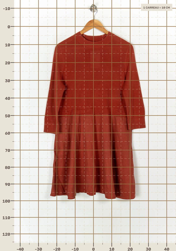Robe Midi Orange - Taille M/38 de la marque COS | PARAD121332 - Vendu par Paradigme - Image 4