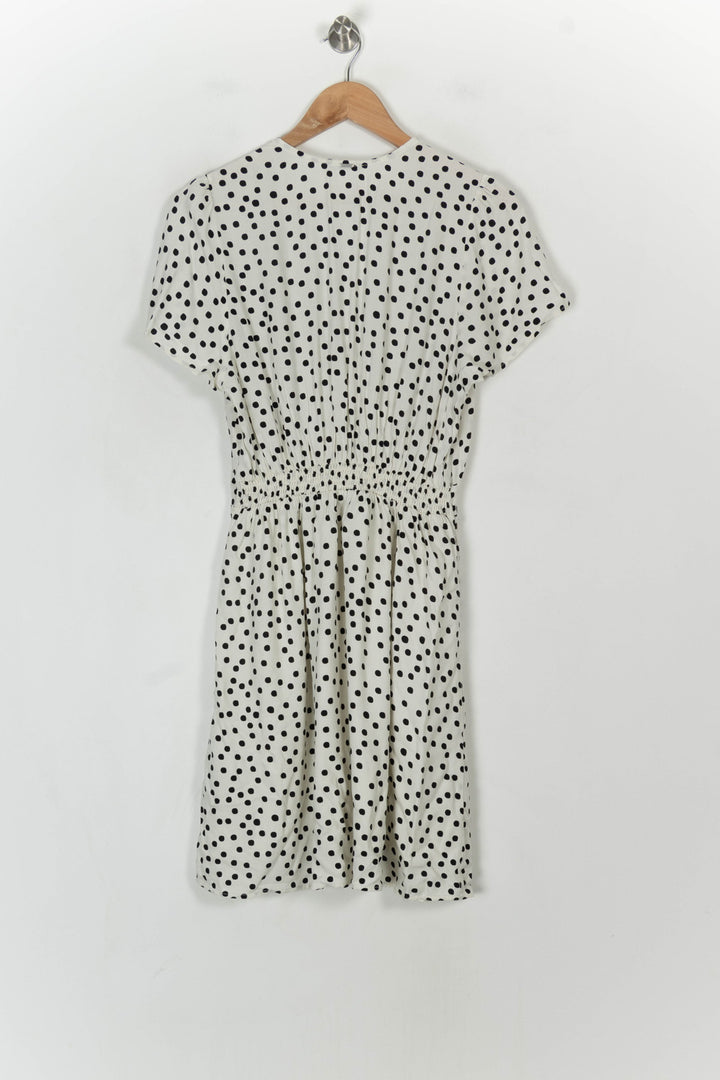 Robe Courte Blanche et Noire - Taille L/40 de la marque IKKS | PARAD121333 - Vendu par Paradigme - Image 5