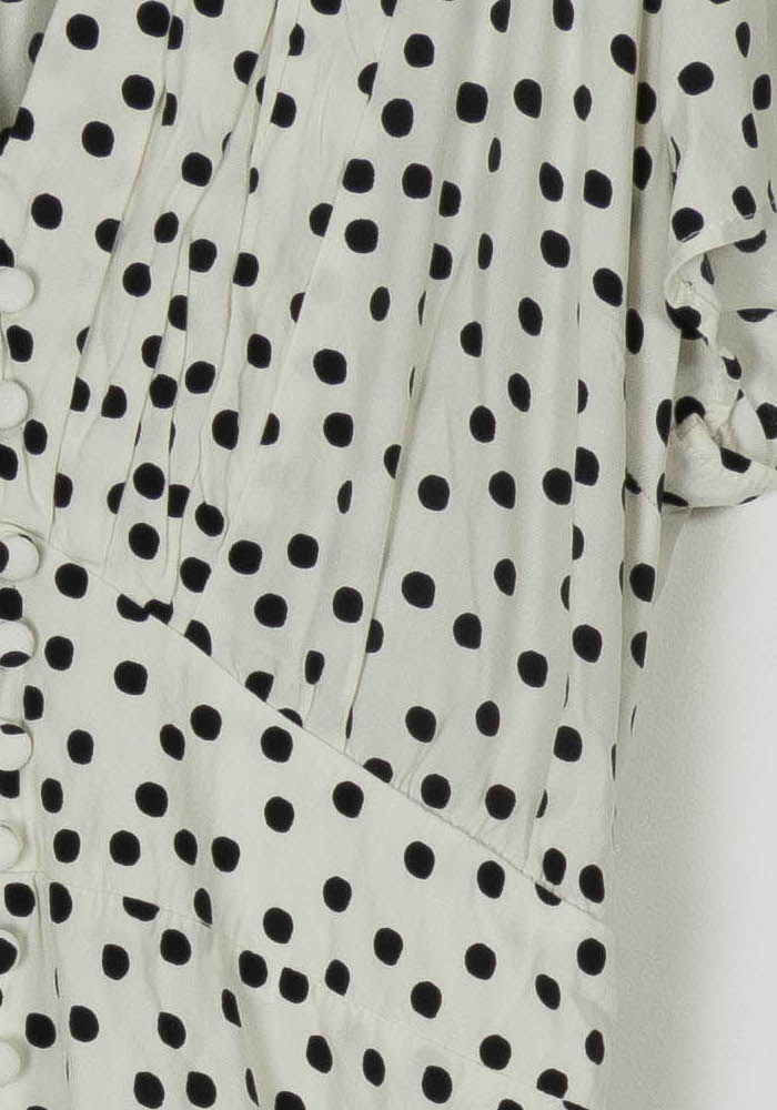 Robe Courte Blanche et Noire - Taille L/40 de la marque IKKS | PARAD121333 - Vendu par Paradigme - Image 3