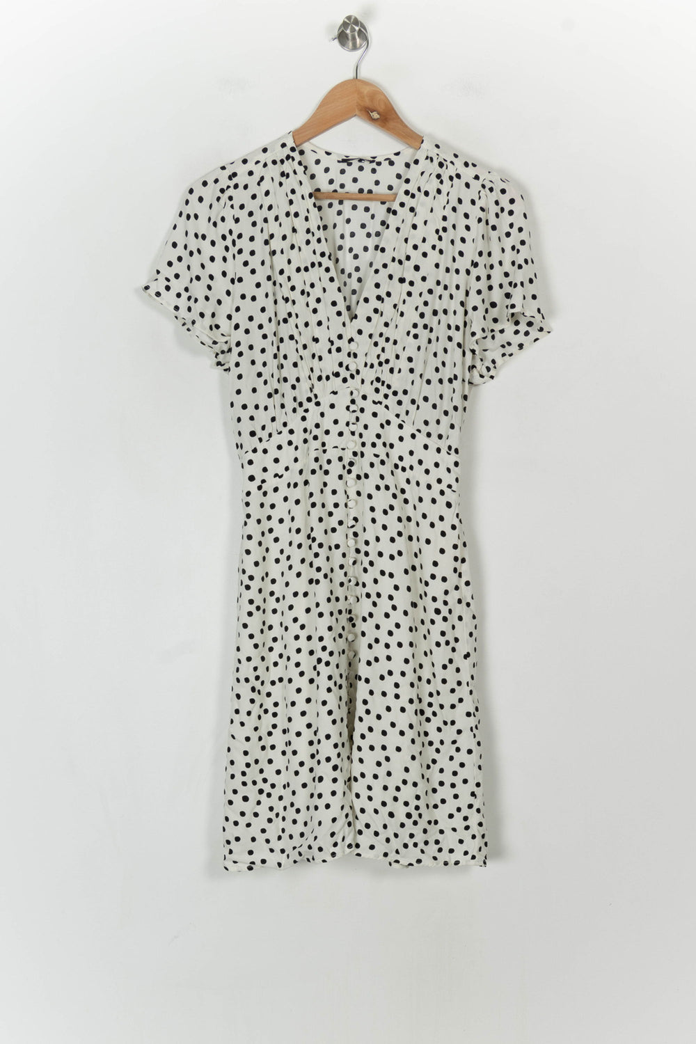 Robe Courte Blanche et Noire - Taille L/40 de la marque IKKS | PARAD121333 - Vendu par Paradigme - Image 2