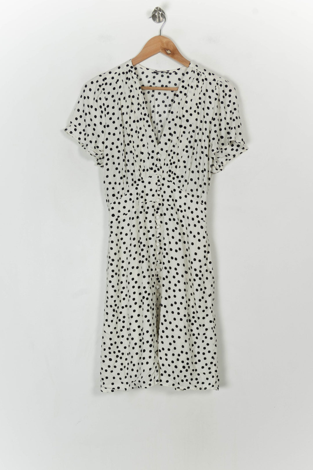 Robe Courte Blanche et Noire - Taille L/40 de la marque IKKS | PARAD121333 - Vendu par Paradigme - Image 2