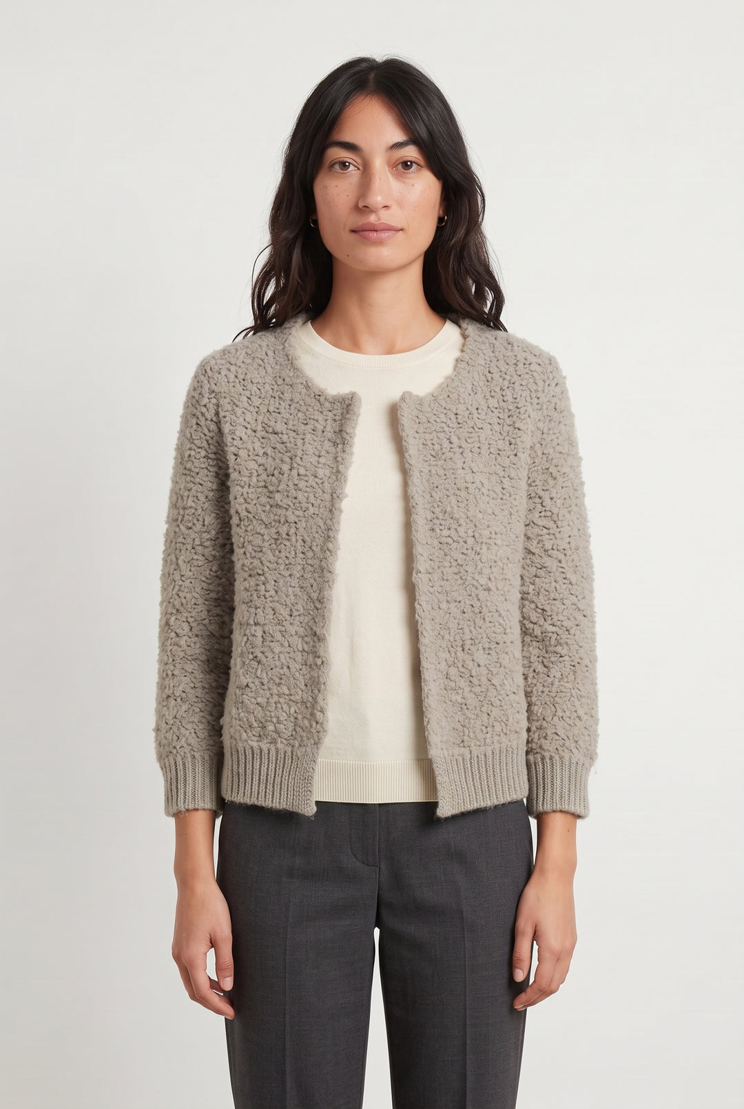 Cardigan Gris - Taille M/38 de la marque Caroll | PARAD121334 - Vendu par Paradigme - Image 1