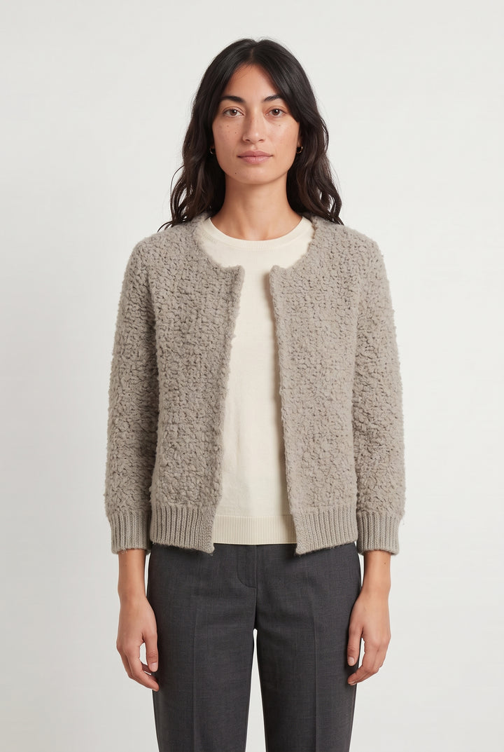 Cardigan Gris - Taille M/38 de la marque Caroll | PARAD121334 - Vendu par Paradigme - Image 1