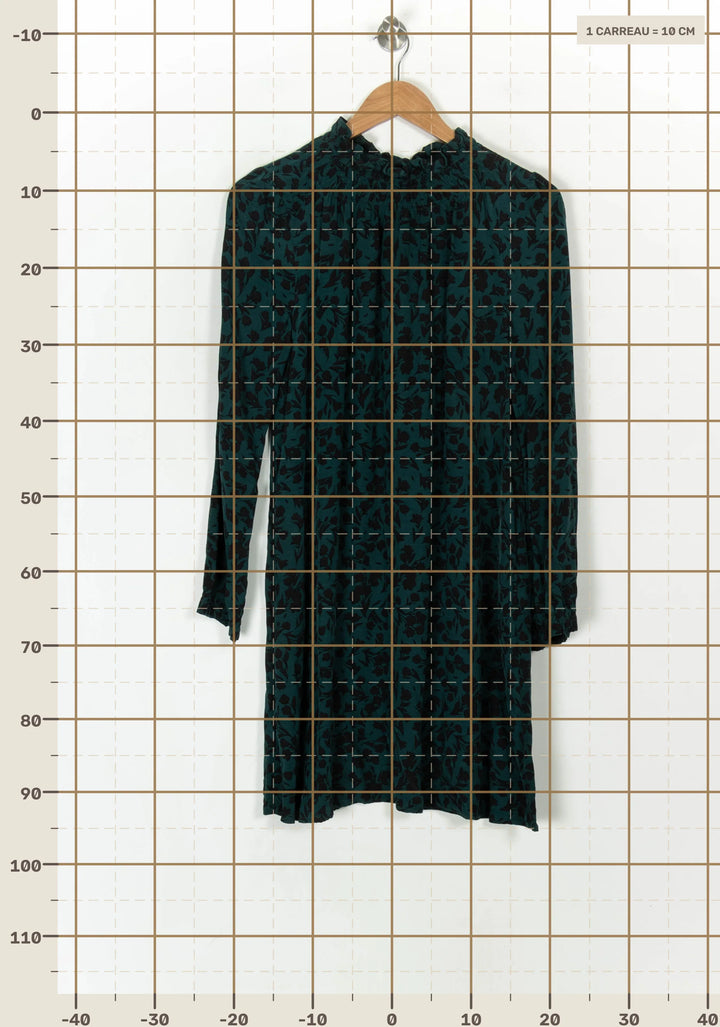 Robe Courte Verte et Noire - Taille M/38 de la marque Comptoir des Cotonniers | PARAD121336 - Vendu par Paradigme - Image 4