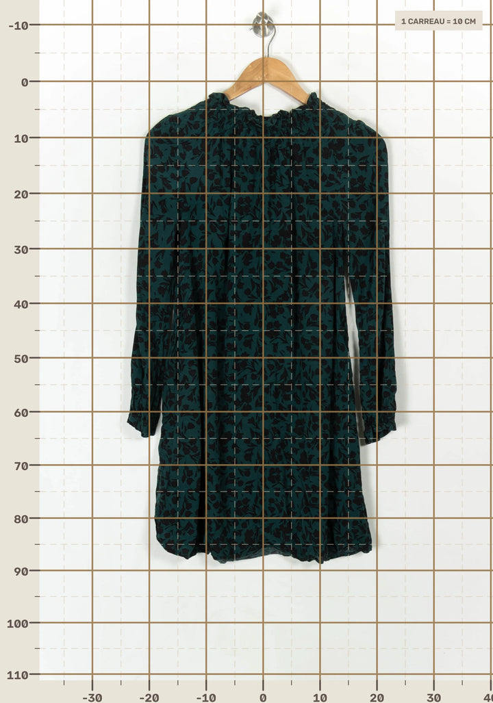 Robe Courte Verte et Noire - Taille M/38 de la marque Comptoir des Cotonniers | PARAD121337 - Vendu par Paradigme - Image 4