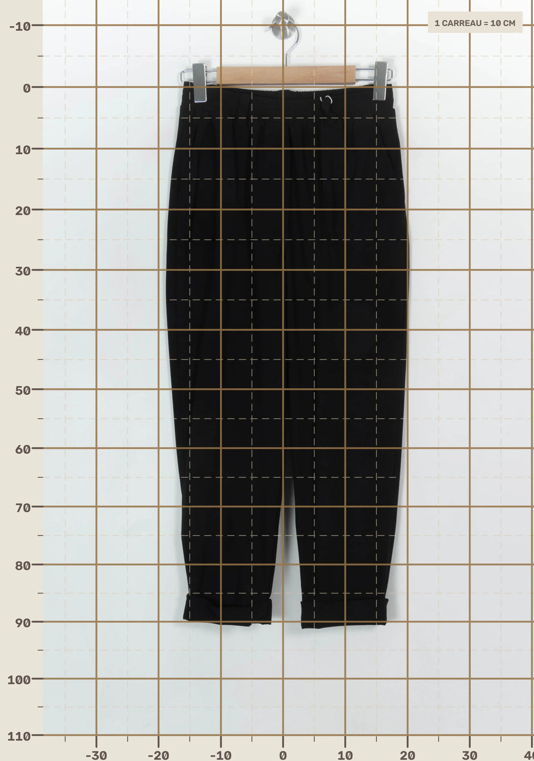 Pantalon Noir - Taille S/36 de la marque Indies | PARAD121338 - Vendu par Paradigme - Image 4