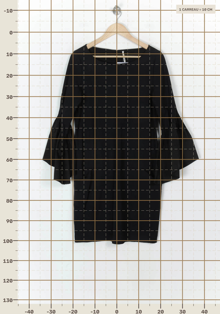 Robe Noire - Taille XXL/44 de la marque Indies | PARAD121342 - Vendu par Paradigme - Image 4