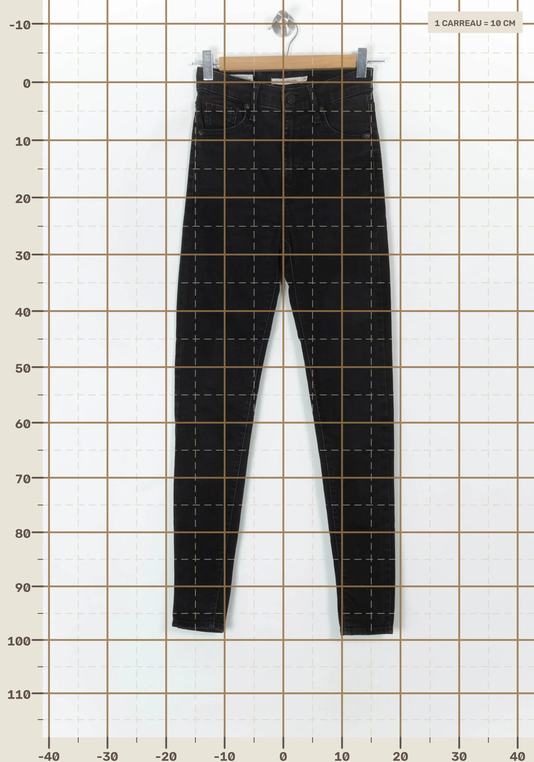 Jean Skinny Noir - Taille XS/34 de la marque Levi&