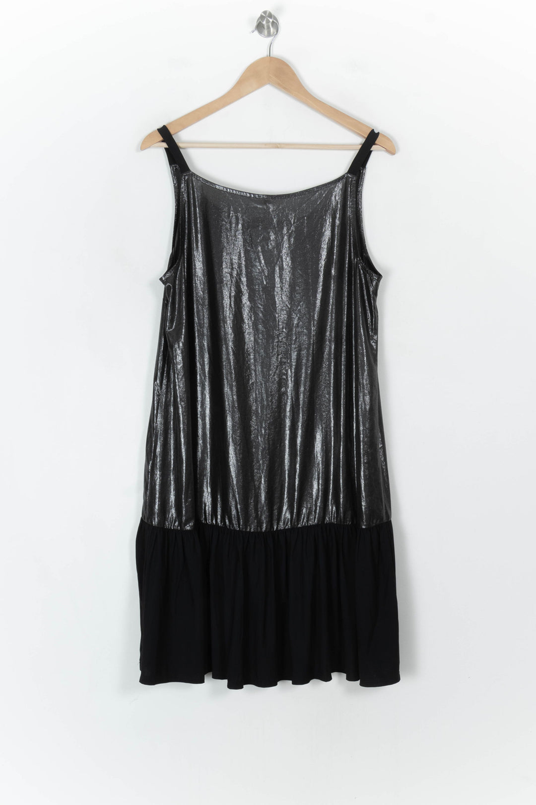 Robe Sans Manches Argentée et Noire - Taille XL/42 de la marque Indies | PARAD121344 - Vendu par Paradigme - Image 5