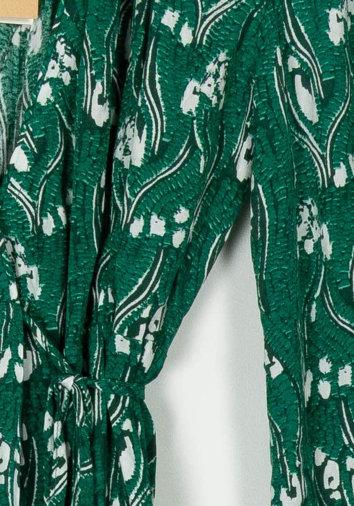 Robe Longue Verte et Blanche - Taille S/36 de la marque Suncoo | PARAD121346 - Vendu par Paradigme - Image 3