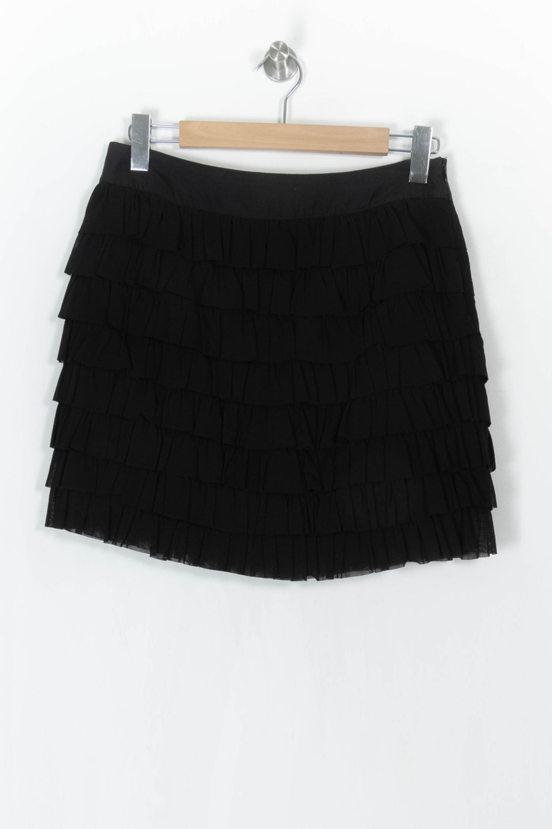 Jupe Volantée Noire - Taille L/40 de la marque Caroll | PARAD121347 - Vendu par Paradigme - Image 2