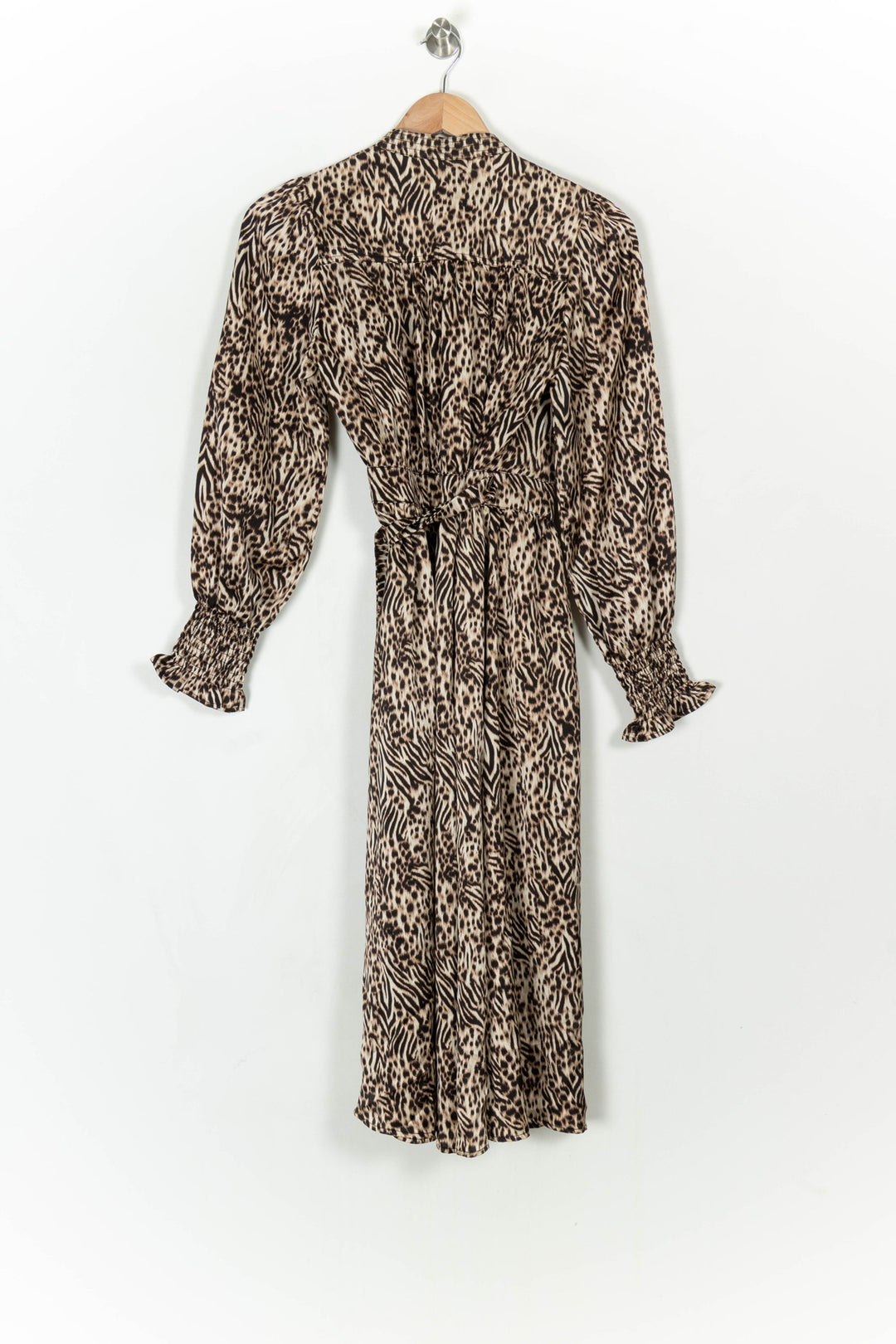 Robe Longue Beige et Marron - Taille S/36 de la marque Suncoo | PARAD121348 - Vendu par Paradigme - Image 5