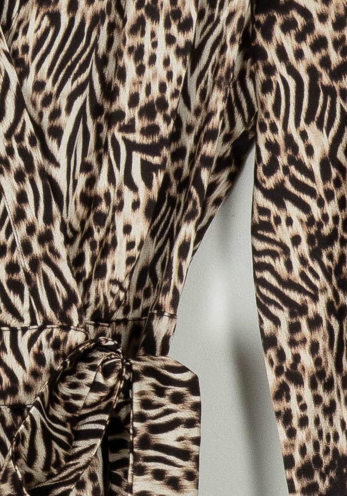Robe Longue Beige et Marron - Taille S/36 de la marque Suncoo | PARAD121348 - Vendu par Paradigme - Image 3