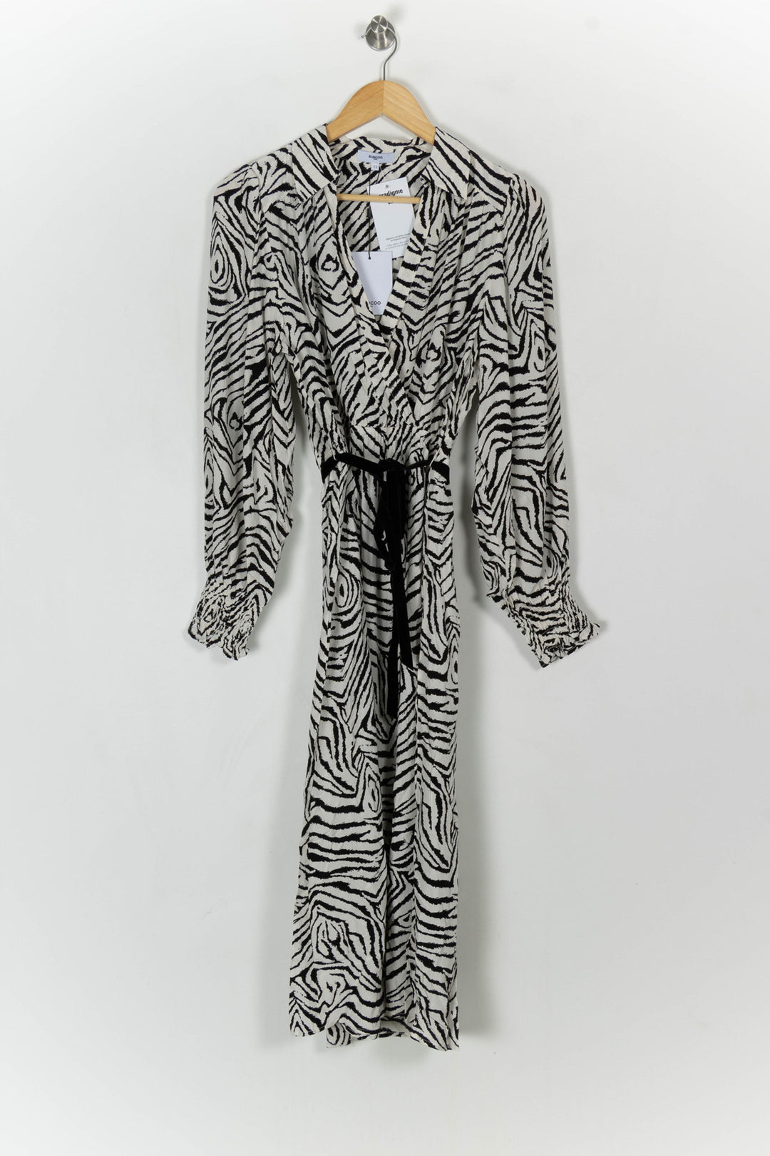 Robe Longue Noire et Blanche - Taille M/38 de la marque Suncoo | PARAD121349 - Vendu par Paradigme - Image 2
