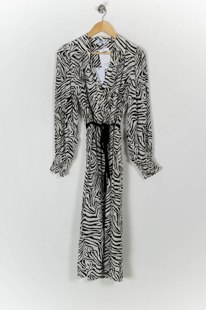 Robe Longue Noire et Blanche - Taille M/38 de la marque Suncoo | PARAD121349 - Vendu par Paradigme - Image 2