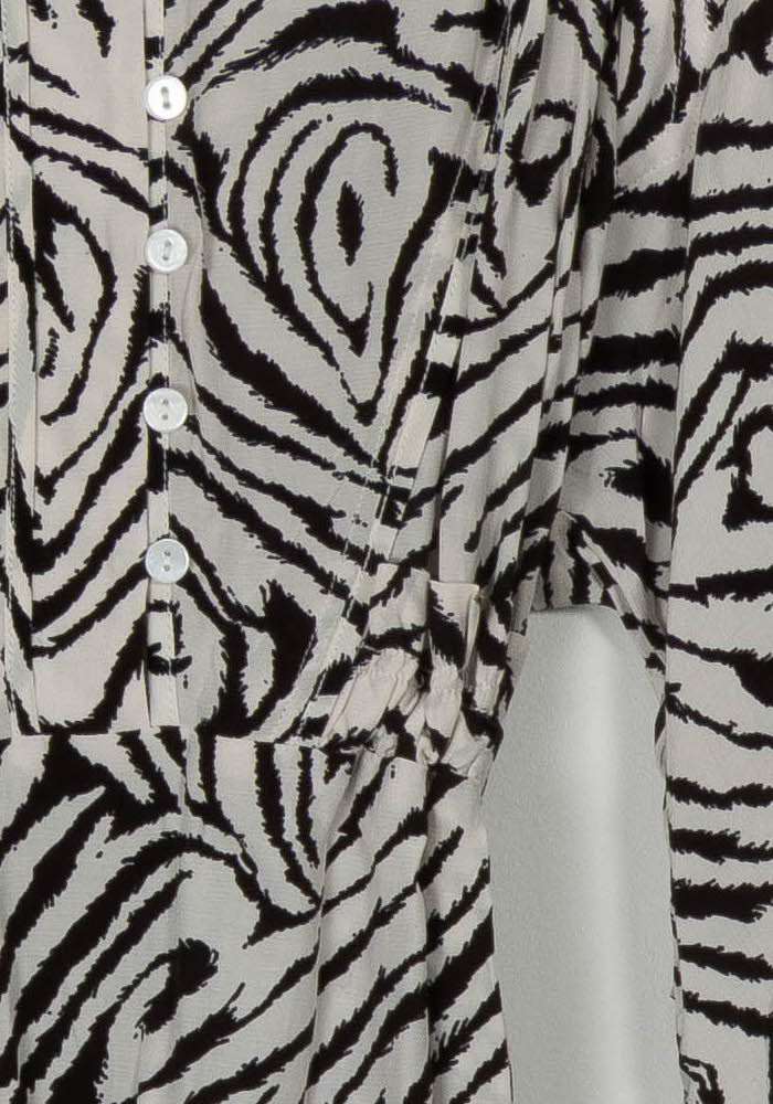 Robe Courte Noire et Blanche - Taille M/38 de la marque Suncoo | PARAD121351 - Vendu par Paradigme - Image 3