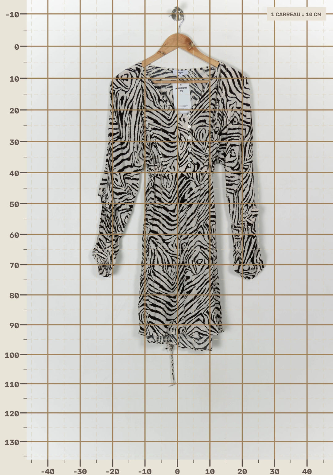Robe Courte Noire et Blanche - Taille M/38 de la marque Suncoo | PARAD121351 - Vendu par Paradigme - Image 4