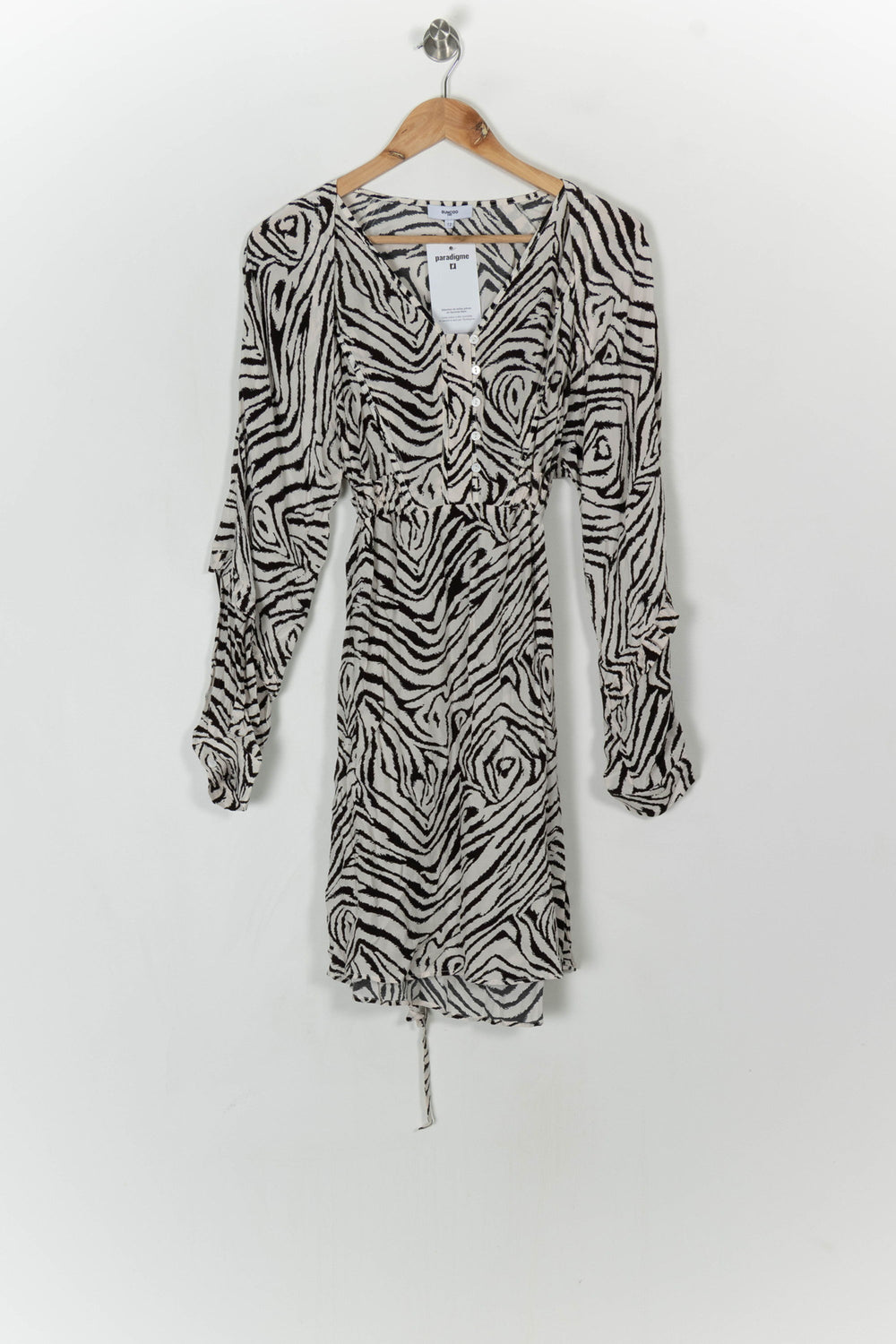 Robe Courte Noire et Blanche - Taille M/38 de la marque Suncoo | PARAD121351 - Vendu par Paradigme - Image 2