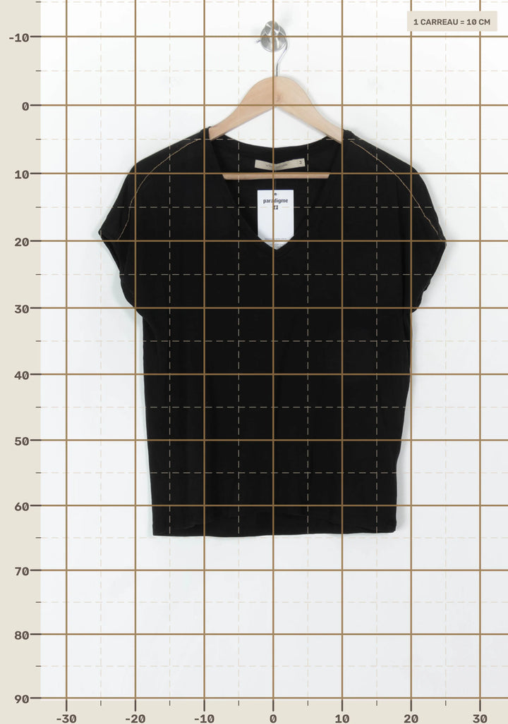 Tee-shirt Noir - Taille M/38 de la marque La Fée Maraboutée | PARAD121353 - Vendu par Paradigme - Image 4