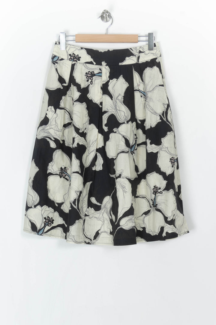 Jupe Évasée Noire et Blanche - Taille M/38 de la marque La Fée Maraboutée | PARAD121354 - Vendu par Paradigme - Image 5
