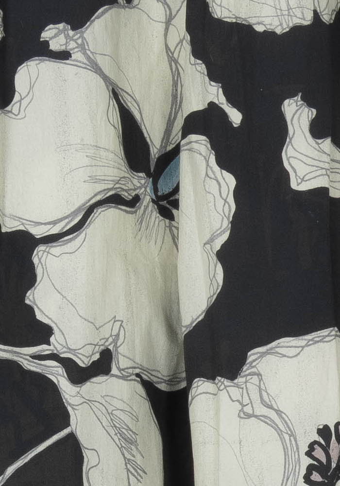 Jupe Évasée Noire et Blanche - Taille M/38 de la marque La Fée Maraboutée | PARAD121354 - Vendu par Paradigme - Image 3