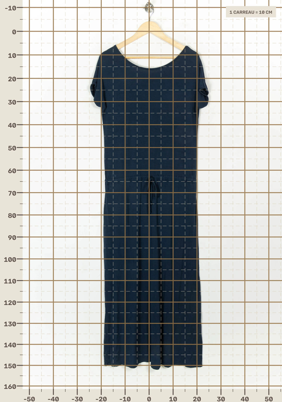 Robe Longue Bleue - Taille S/36 de la marque La Fée Maraboutée | PARAD121355 - Vendu par Paradigme - Image 4