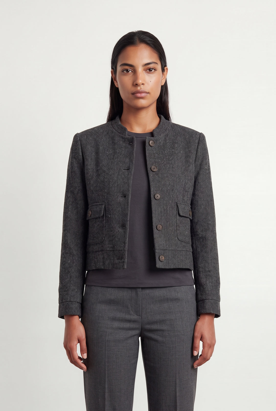 Veste Grise - Taille L/40 de la marque La Fée Maraboutée | PARAD121356 - Vendu par Paradigme - Image 1