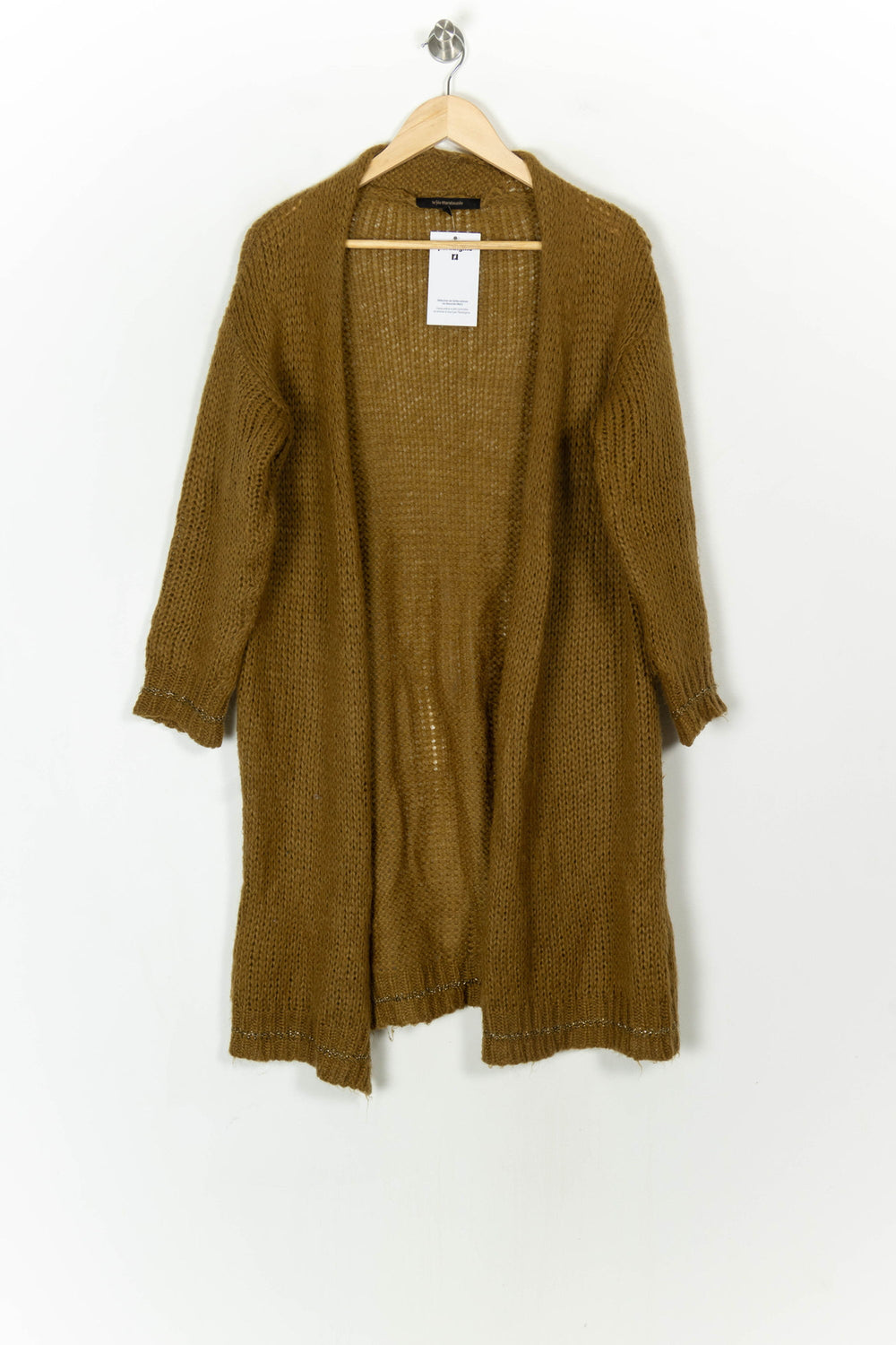 Cardigan Marron - Taille XS/34 de la marque La Fée Maraboutée | PARAD121357 - Vendu par Paradigme - Image 2