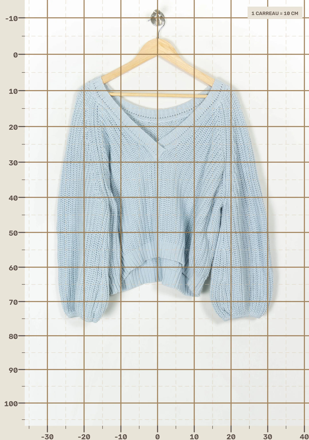 Pull Bleu - Taille L/40 de la marque Karma Koma | PARAD121359 - Vendu par Paradigme - Image 4