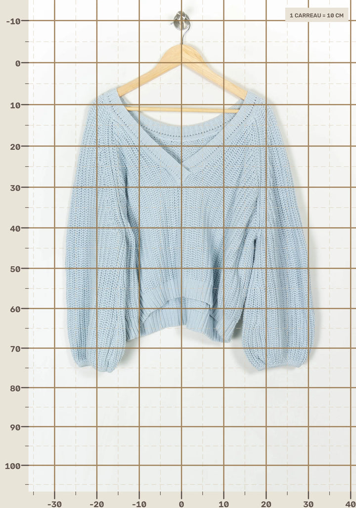 Pull Bleu - Taille L/40 de la marque Karma Koma | PARAD121359 - Vendu par Paradigme - Image 4